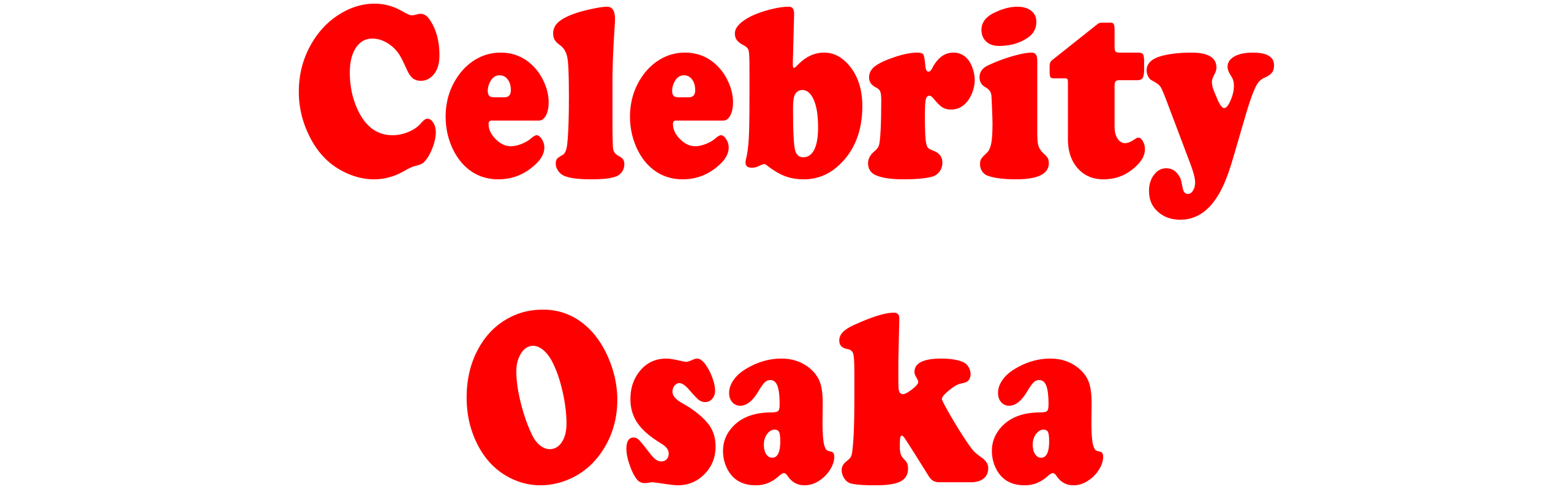 Celebrity Osaka